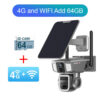 f56ffcae9c68185e LS VISION 12MP 6K 10X Zoom Dual Screen Solar Camera Outdoor 4G/WiFi 2 In 1 Three Lens Dual PIR Detection Auto Tracking CCTV Cam