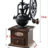 f57e76136294b262 Classical Wooden Manual Coffee Grinder Coffee Bean Spice Mill