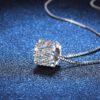 f59adabdaa9e91c0 NeeTim Full Moissanite Diamond Woman Pendant Sterling Sier Necklace For Women Chain Party Bridal Fine Jewelry