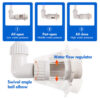 Waterfall Fountain Kit PVC Feature Water Spay Pools Spa Decorations Easy Install Swimming Pool Accessories