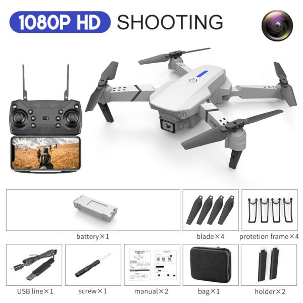 E88pro 4k Hd Dual Camera Fixed Height E99 Remote Control Aircraft Cross-border Drone
