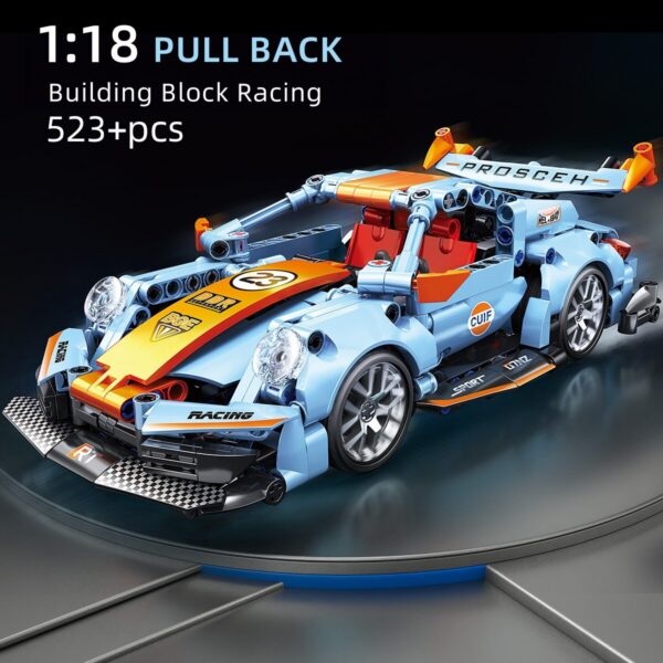 523pcs Building Blocks City Speed Car Festive Giving Racing Vehicle with Super Racers Bricks Toys for Children Boy Gift