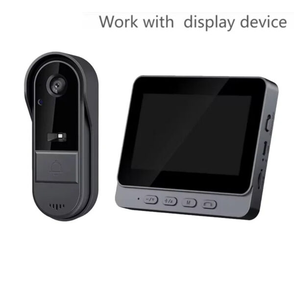 Tuya Wireless Intercom Doorbell Night HD Vision 4.3in IPS Screen Waterproof Doorbell Camera Smart Home Security Video By Bell