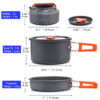 f5c2ce33620ddda0 Widesea Camping Tableware Outdoor Cookware Set Pots Tourist Dishes Bowler Kitchen Equipment Gear Utensils Hiking Picnic Travel