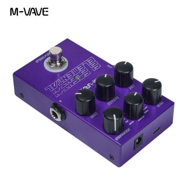 M-VAVE Electric Guitar Effect Pedal Elemental Pedal Digital Delay Effect Support for TAP and HOLD Mode Guitar Accessories Parts