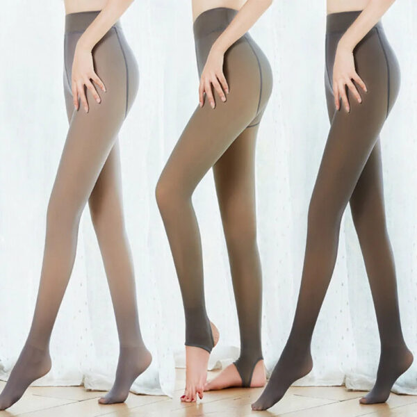 f5ead8dc13fc8d73 Socks Hosiery Fashion Hight Wasit Legs Fake Pantyhose for Women Tights Winter Tight Stockings Translucent Warm Fleece 221017