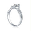 KNB Certified 0.5CT Moissanite Dia Princess Crown Rings for Women Original Sterg Sier Engagement Ring Fine Jewelry