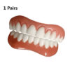f5f2cbe8542c4165 New False Silicone Upper & Lower Perfect Laugh Veneers Dentures Paste Fake Braces Comfortable Teeth
