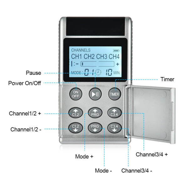 f60120802012dcb4 15 Modes EMS Electric Muscle Stimulator TENS Physiotherapy Pulse Full Body Massager Machine Pain Relief Health Care Device