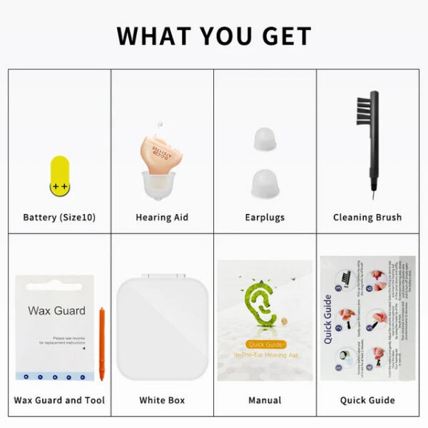 Digital Hearing Aids Invisible For Elder Seniors With A10 Battery In The Ear Sound Amplifier Audífonos First Aid