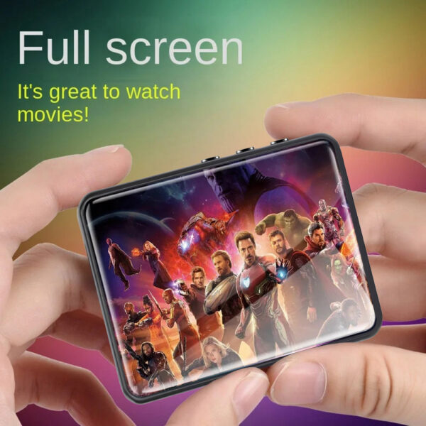 2.4-inch full-screen toucreen MP3 player, mini Mp4 player with Bluetooth, 4-128GB, hi-fi, HD, lossless recording, FM radio, v