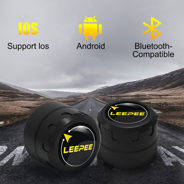 f60dc535c24d5a32 Motorcycle TPMS 2 Sensors Bluetooth 4.0 5.0 Tire Pressure Monitoring System Pit Bike Tyre Tester Diagnostic Set Moto Accessories