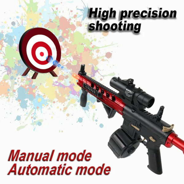 f60ec6c4df09fa22 M4 Electric Gel Ball Blaster Toys, Manual/Automatic Eco-Friendly Splatter Ball Blaster, Suitable For Outdoor Shooting Games