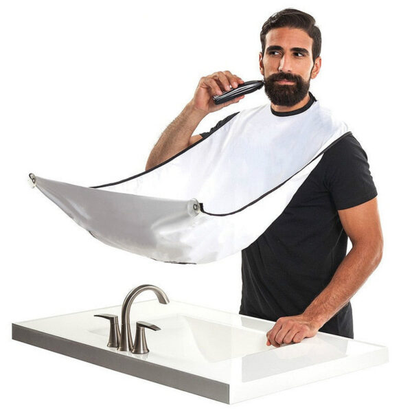 f61c66b6a21d3c83 Male Shaving Beard Catcher Cape Care Bib Face Shaved Hair Adult Bibs Shaver Cleaning Hairdresser for Man Clean Apron Gift
