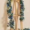 f62404978c444f4a PARTY JOY 5pcs 41Ft Flower Garland Fake Rose Vine Artificial Flowers Hanging Rose Ivy Hanging Baskets Wedding Arch Garden Background Decor