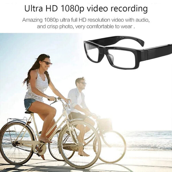 f63174f0c4efe3cf 1080P HD Mini Camera Glasses Cycling Recording Glasses Camera Smart Glasses for Cycling, Outdoor, Fishing, Police, Travelling