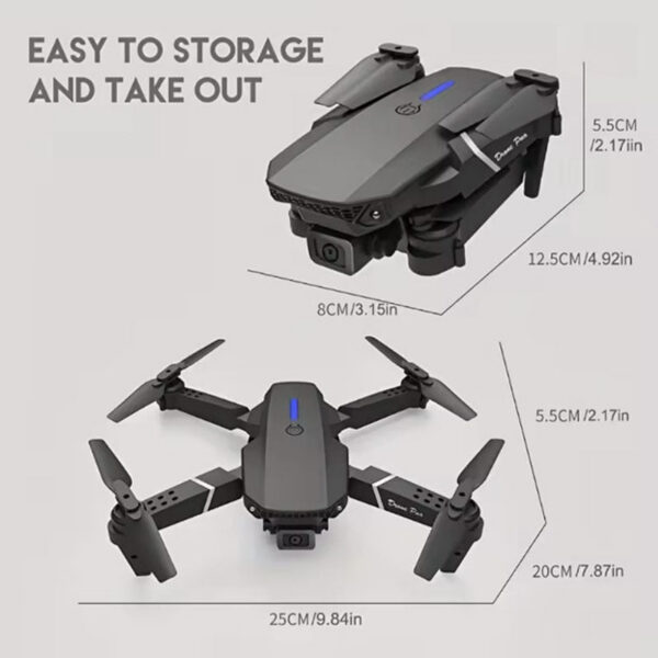 New E88Pro Drone 4K Professinal With 1080P Wide Angle Dual HD Camera Foldable RC Helicopter WIFI FPV Height Hold Apron Sell