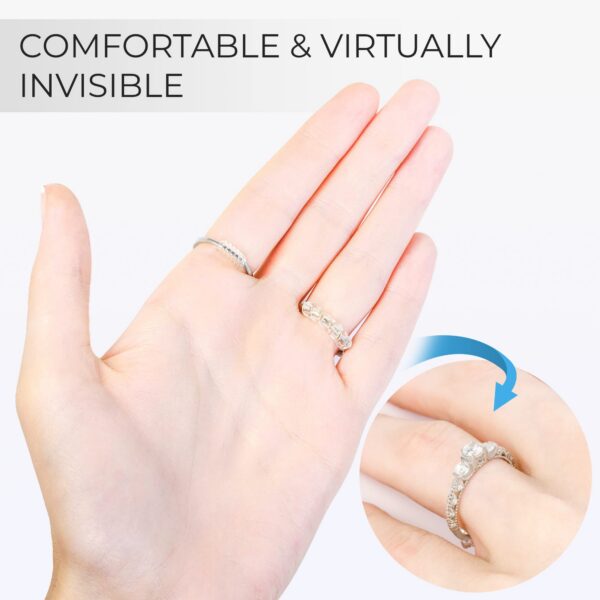Sizer Loose Rings 12 Pack, 2 Sizes Different Band Widths u2013 Silicone Size Adjuster - Invisible Ring Guards for Women and Men by 5 STARS UNITED