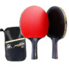 5/6 Star Table Tennis Racket 2PCS Professional Ping Pong Racket Set Pimples-in Rubber Hight Quality Blade Bat Paddle with Bag