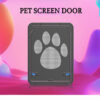 f686f7c378069a64 Pet Door New Safe Lockable Magnetic Screen Outdoor Dog Cat Window Gate House Enter Freely Fashion Pretty Garden Easy Install