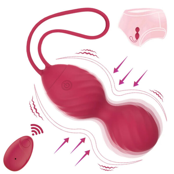 f687539ec95d5ea8 Vaginal Tighten Exercise Vibrator Shrinking Kegel Balls Ben wa ball G Spot Vibrator Eggs Wireless Remote Control Women Sex Toys