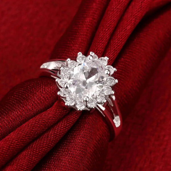 f6903d6511f6fd21 Popular brands Sterling Sier crystal flower moissanite diamond Rings For Women Fashion Wedding Party Gifts Jewelry