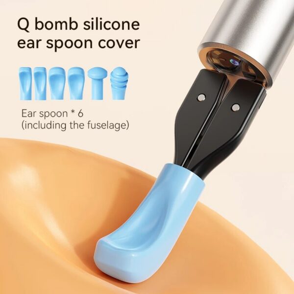 Wireless Cleaner Smart Visual Wax Removal Sticks WiFi Otoscope 3.2MM Camera Borescope with LED Lights 1920P HD Ear Care