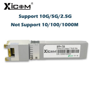 f6a58bb08470cfaf Xicom 10G RJ45 SFP Copper Module 10G/5G/2.5G RJ45 Port Transceiver 10GBase-T RJ45 Compatible with Cisco/Mikrotik Ethernet Switch