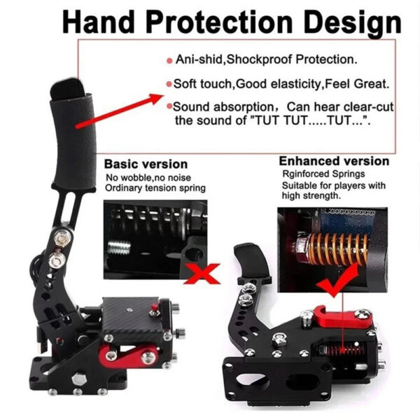Universal Racing Game USB Handbrak &Fixed Bracket For G25/27/29 T300 T500 PC Racing Games Fanatecosw Dirt Rally