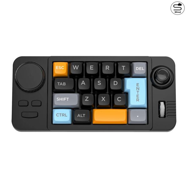 f6bc2e9f4c1d92b5 Programmable Wired Mechanical Keyboard with Volume Scroll Wheel,Game Joystick 19Key Hot-Swappable Number Keypad for Win8/10/Mac