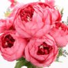 f6dbde26c233907c Duovlo Springs Flowers Artificial Silk Peony Bouquets Wedding Home Decoration,Pack of 1 (Spring Red)
