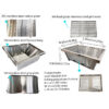 f6e61d67bacbdad6 304 Stainless Steel Grill Portable Outdoor IGT Table Folding Firewood Barbecue Camping Stove