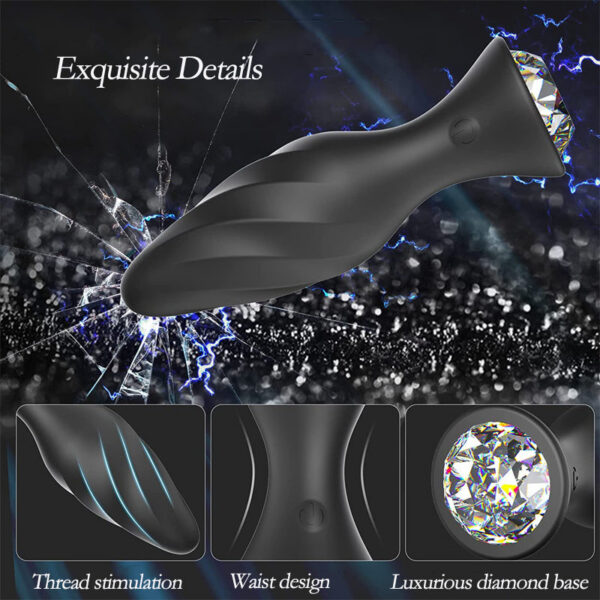 f6eadca31d5b98b3 Dia Anal Sex Toy Men Women Wireless Remote Control Threaded Butt Plug Stimulate Orgasm For Couple Flirting
