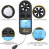 Digital Anemometer 0-30m/s Wind Speed Meter Mini Air Velocity Airw -10°C ~ 45°C Temperature Tester with LCD Backlight