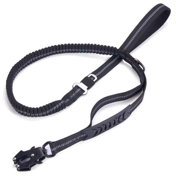 f6f6573ce3d56b13 Heavy Duty Tactical Bungee No Pull Dog Leash Reflective Shock Absorbing Pet Leashes with Car Seatbelt for Large Dogs