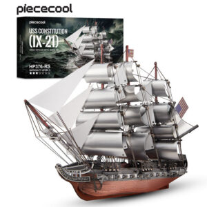 f6f872082866d954 Piececool 3D Metal Puzzles Saig Frigate Boat Model Building Kits Assembly DIY Kit for Adult Brain Teaser