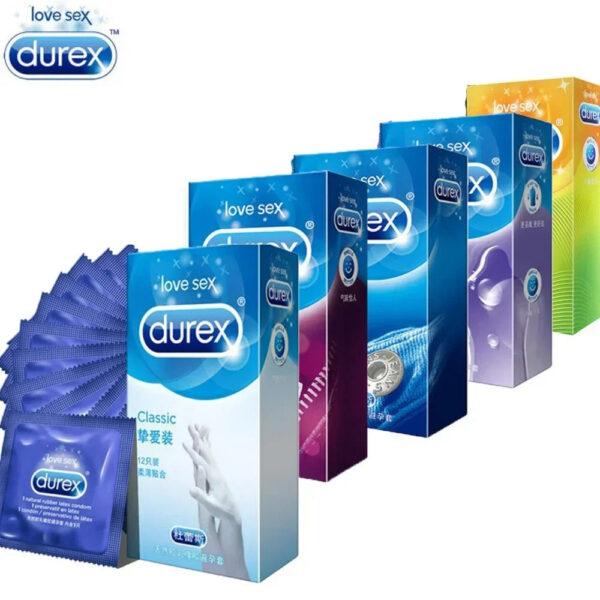 f7151fee6156722b Durex 12 Pcs 4 Types Sensation Condoms High Quality Condoms for Men Latex Intimate Goods for Sex Contraception Penis Sleeve