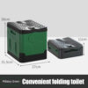 f7154fb3d4f50d9d Portable Folding Outdoor Camping Potty Adults Kids Cover Design Seat Reusable Toilet for Picnic Car Travel