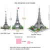 f71e8029408f557a Knew Built Exquisite Paris Eiffel Tower Micro Mini Building Blocks Toys Set: LED Illuminated, Perfect Gift Illuminate Your World
