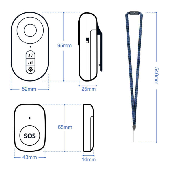 f720cef53ea7bdf1 Caregiver Pager Wireless Nurse Buttons Elderly Monitoring SOS Alert System Portable Alarm Call Bell for Nursing Home