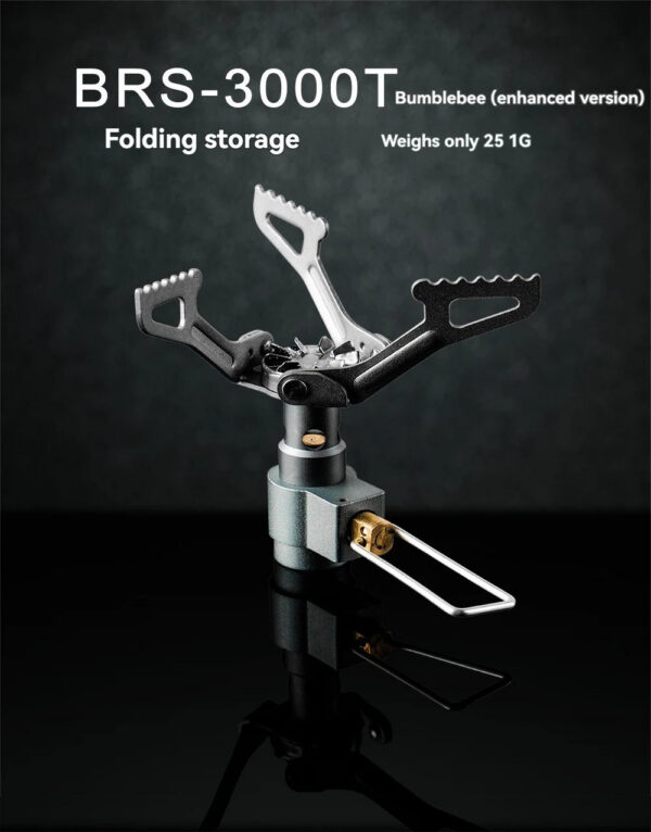 f730655eebea29e0 BRS-3000T Titanium Mini Camping Gas Burners 25g One-Piece Pocket Stove Outdooor Hiking Folding Cooking Furnace Portable 