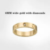 f73a931372d47152 designer ring Screw Mens Rings Woman Classic Lover for Love Wedding Diamond Ring Gold Sier Rose Never Fade Not Allergic -4/5/6mm