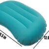 Camping Travel Pillow-Compressible,Ultralight Inflatable,Compact, Comfortable, Ergonomic Inflating Pillows for Neck & Lumbar Support While Camp, Hiking, Backpacking (Blue+Orange 2pcs)