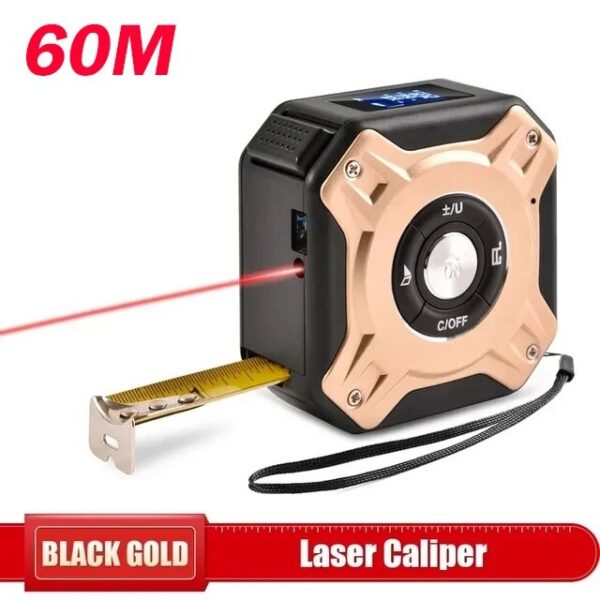 f76ec5c1fa62d7f0 3 In 1 Laser 40 60 M Measurement With Backlit Display Rangefinder Scale Area / Distance Rechargeable