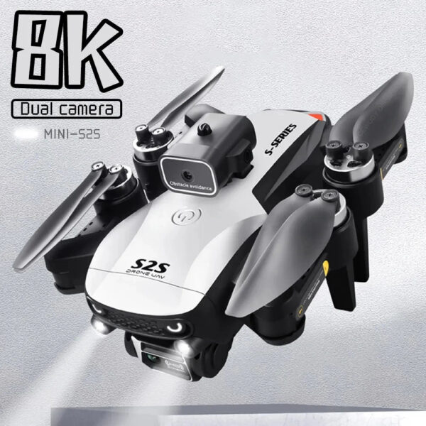 f78cccef68069692 S2S Mini Drone 4k 8K HD Camera Obstacle Avoidance Aerial Photography Brushless Motor Foldable Rc Quadcopter Kid Toy