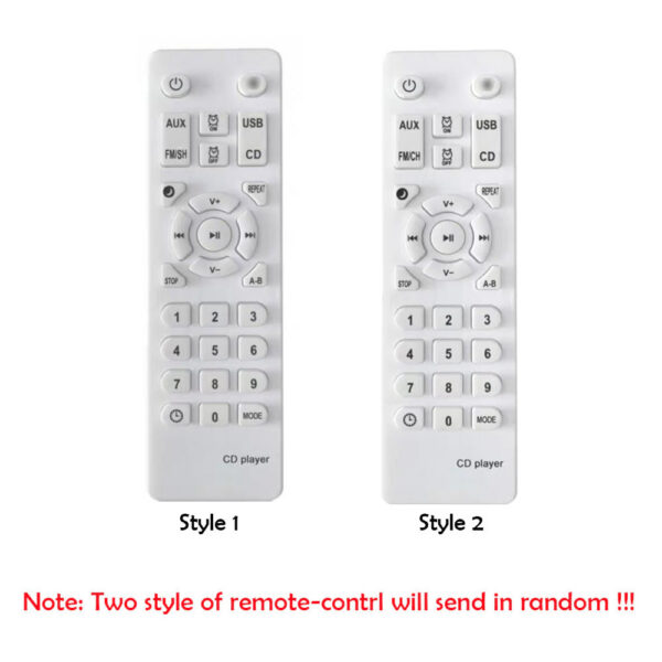 Portable Bluetooth Speaker Stereo Players LED Screen Wall Mountable CD Music Player with IR Remote Control FM Radio