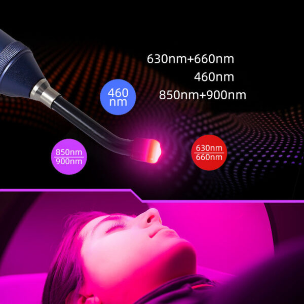 Portable Red Light Infrared Device Sore Canker Lip Therapy Handheld Removable Oral Physiotherapy Wand Health Pain Relief