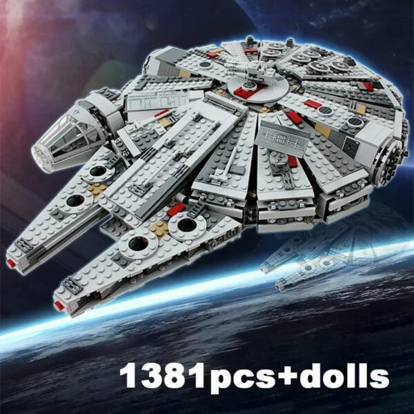 f7a2697f3b752f7c New 1381 Pcs Space Millennium War Ship Spacecraft Set Falcon Alien MINI 75105 Figure Model Building Blocks Bricks Toy Kids Gift