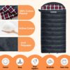 f7b7e21f3a0d73cf 0 Degree Sleeping Bag 100% Cotton Flannel XXL Cold Weather Winter Oversized Sleeping Bag for Adults Camping Zero Degree Big and Tall with Compression Sack