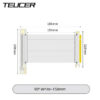 f7be1eff7a85a6af TEUCER PCIE 4.0 16x Riser Graphics Card Extension Cable 15cm/20cm Flexible 90° Mounting GPU Shielded Extender
